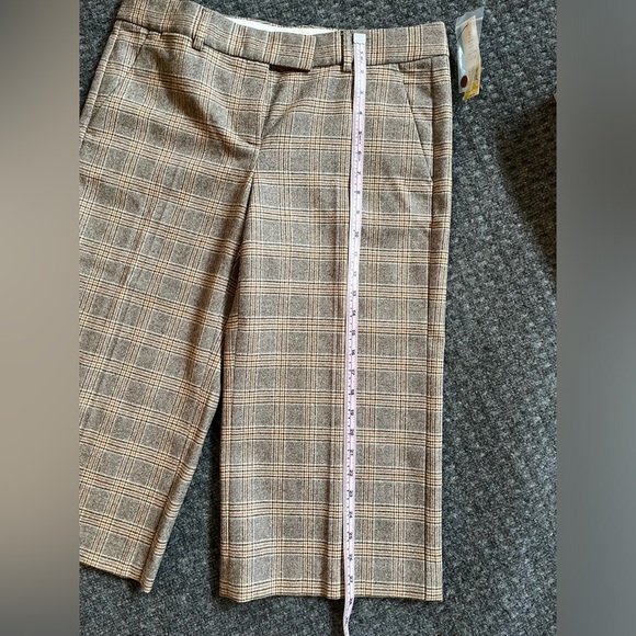 NWT Theory Gellar Chapter Plaid Wool Cropped Trouser, W10, nwt - Picture 11 of 15